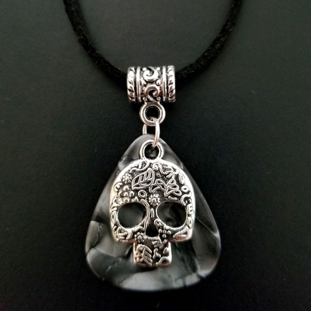 Pink Tiger Guitar Pick Necklace